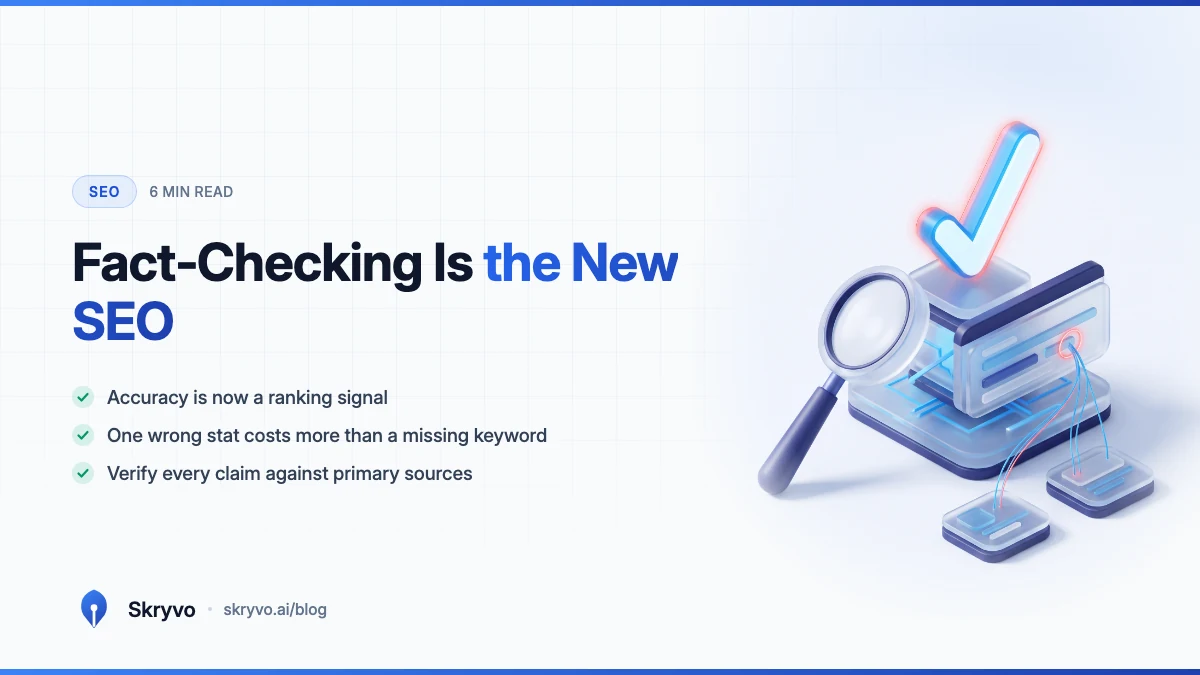 Fact-Checking Is the New SEO